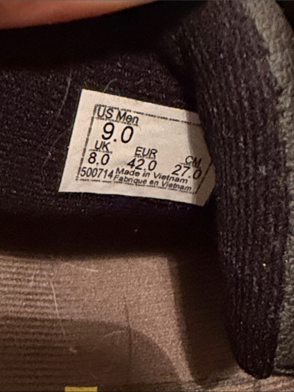 Vans Black Canvas Low-Top Sneakers with White Sole and Brown Accent - Picture 6 of 6